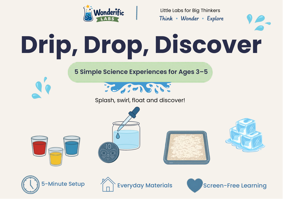 Cover of Drip, Drop, Discover — 5 simple science experiences